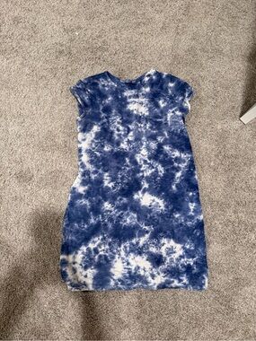 GAP Blue and White Tie-Dye Mini Dress